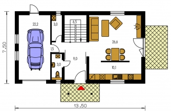 Floor plan of ground floor - PREMIER 181